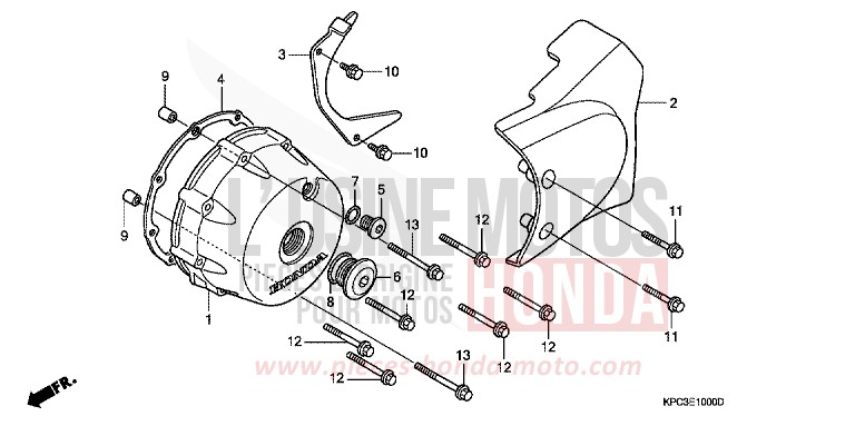 KURBELGEHAEUSEDECKEL, L. von Varadero 125 ELEGANT BEIGE METALLIC (YR217) von 2006